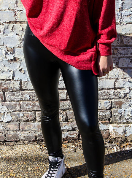 Vegan Faux Leather Leggings – PINK PREMIER BOUTIQUE